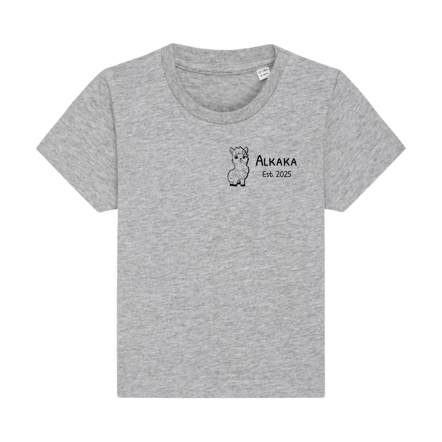 Alkaka - Bio Baby Shirt *personalisierbar* Baby Creator T-Shirt ST ST NEU Heather-Grey