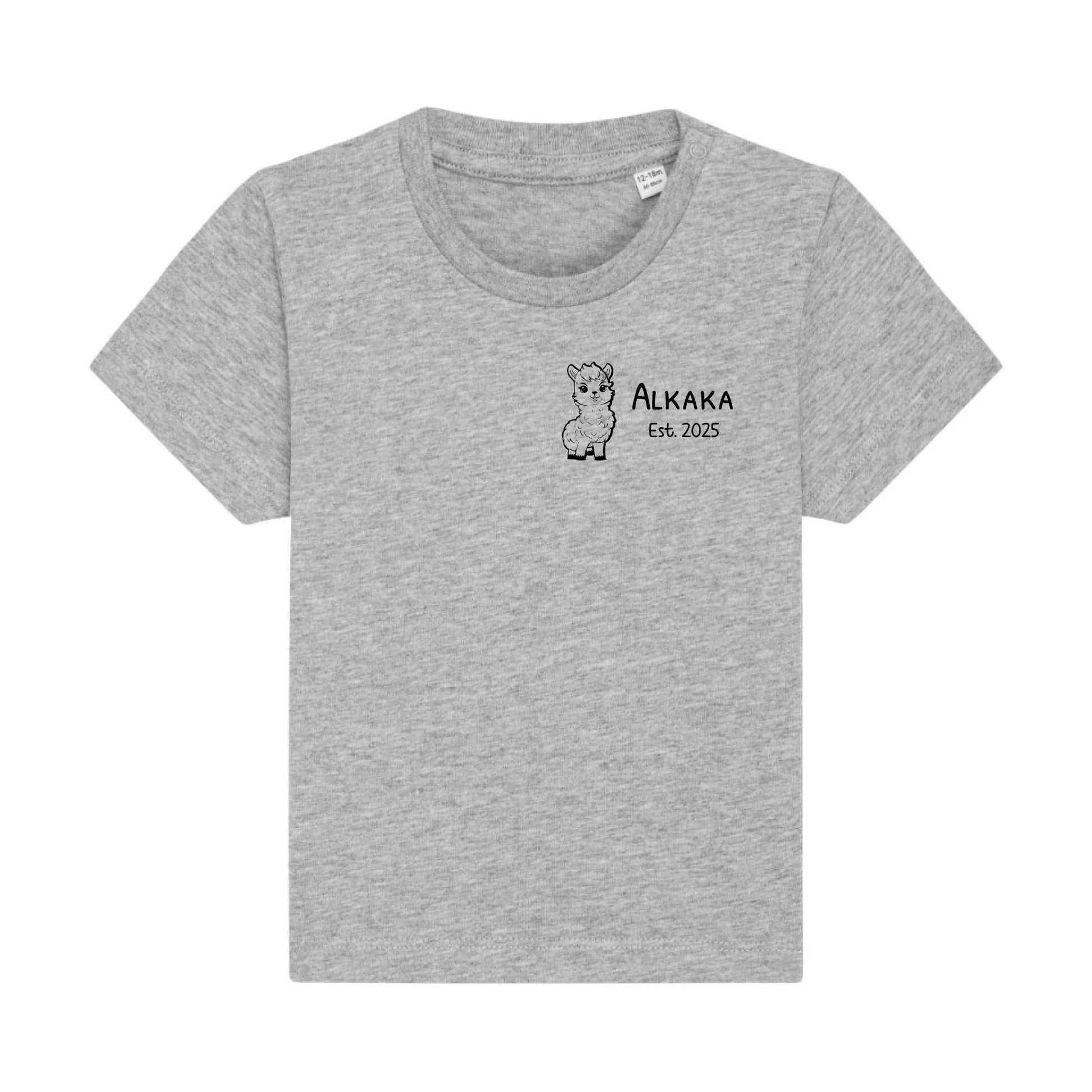Alkaka - Bio Baby Shirt *personalisierbar* Baby Creator T-Shirt ST ST NEU Heather-Grey
