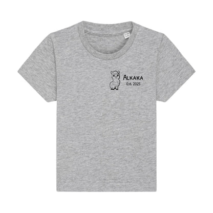 Alkaka - Bio Baby Shirt *personalisierbar* Baby Creator T-Shirt ST ST NEU Heather-Grey