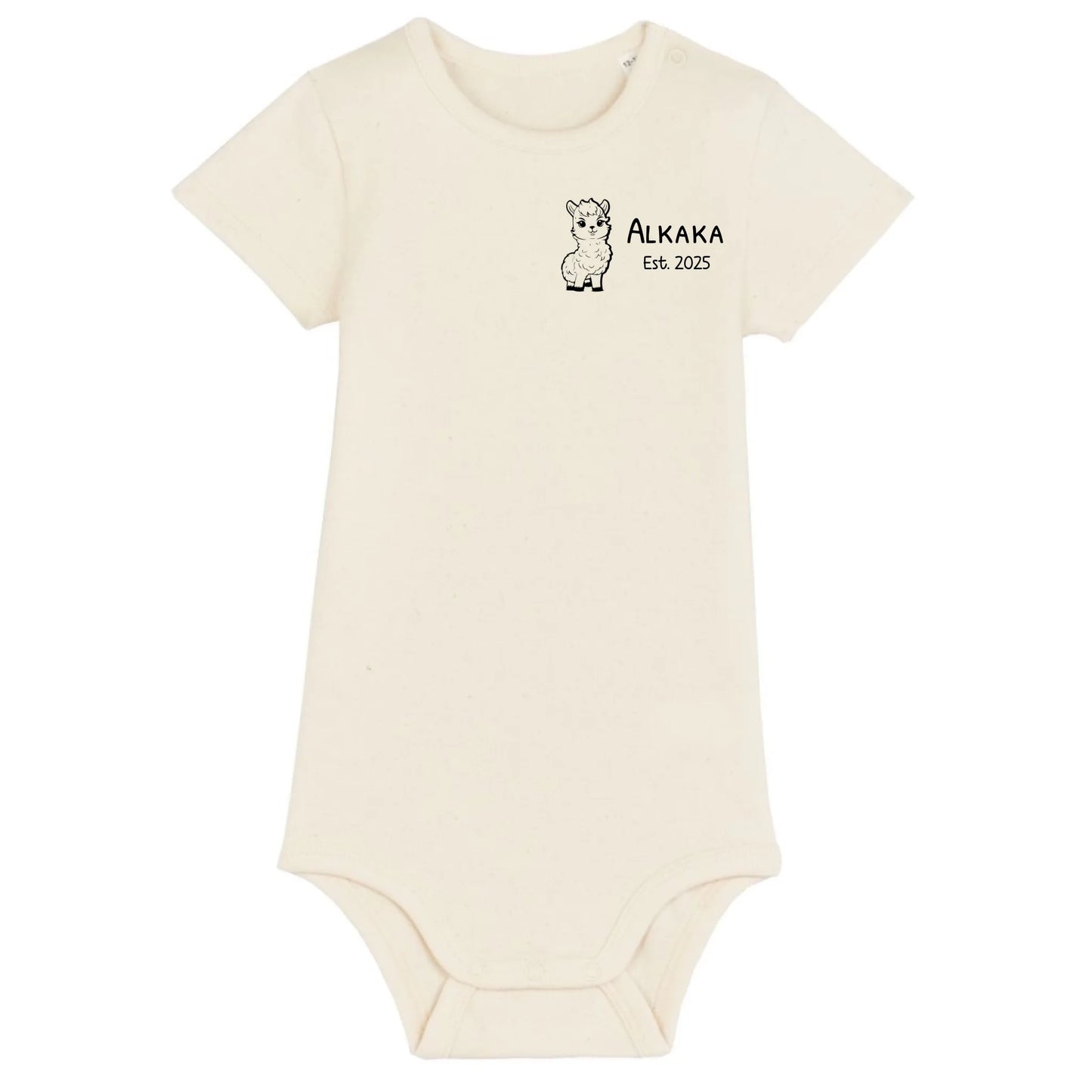 Alkaka - Bio Baby Body *personalisierbar* Baby Body ST ST Natural-Raw
