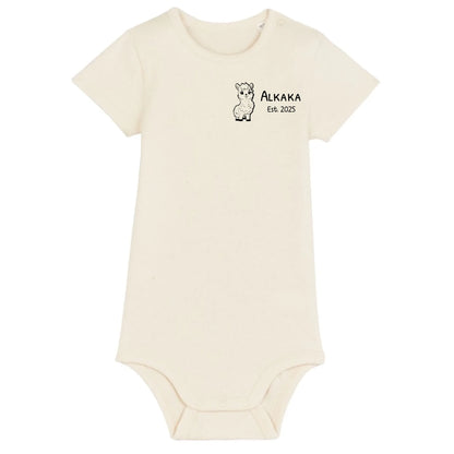 Alkaka - Bio Baby Body *personalisierbar* Baby Body ST ST Natural-Raw