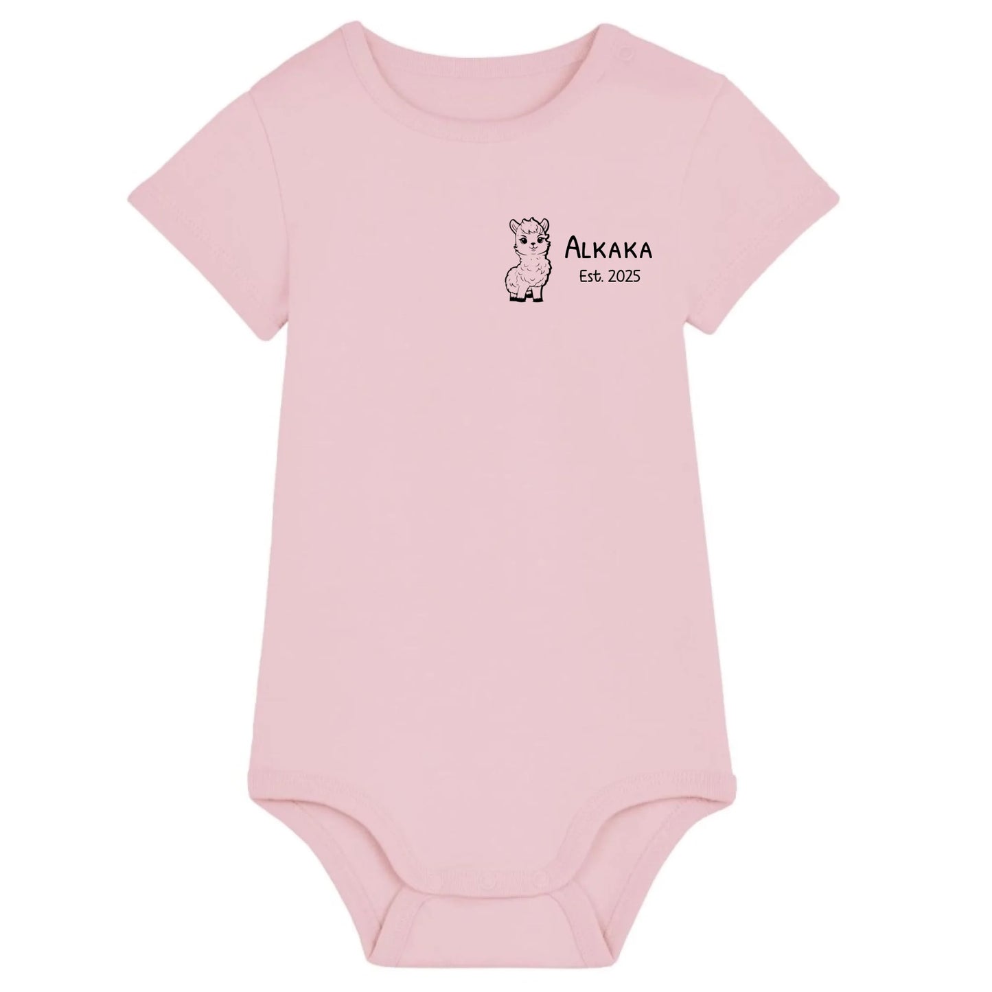 Alkaka - Bio Baby Body *personalisierbar* Baby Body ST ST Cotton-Pink