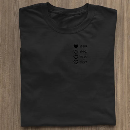 Family Hearts - Bio Damen Shirt *personalisierbar* Stella Muser Shirt ST ST Black