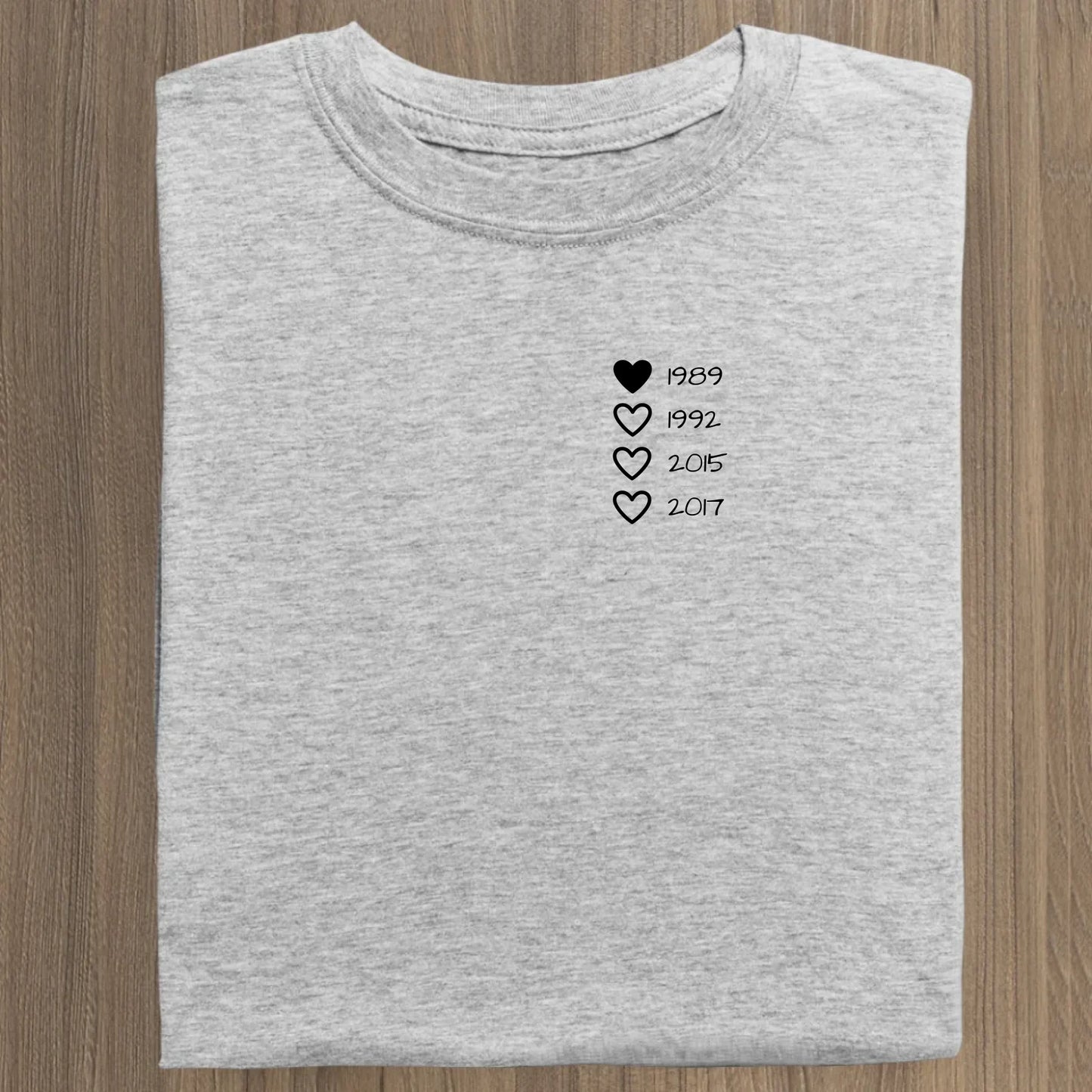 Family Hearts - Bio Damen Shirt *personalisierbar* Stella Muser Shirt ST ST Heather-Grey