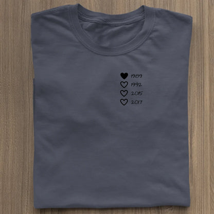 Family Hearts - Bio Damen Shirt *personalisierbar* Stella Muser Shirt ST ST French Navy