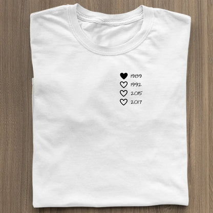 Family Hearts - Bio Damen Shirt *personalisierbar* Stella Muser Shirt ST ST White