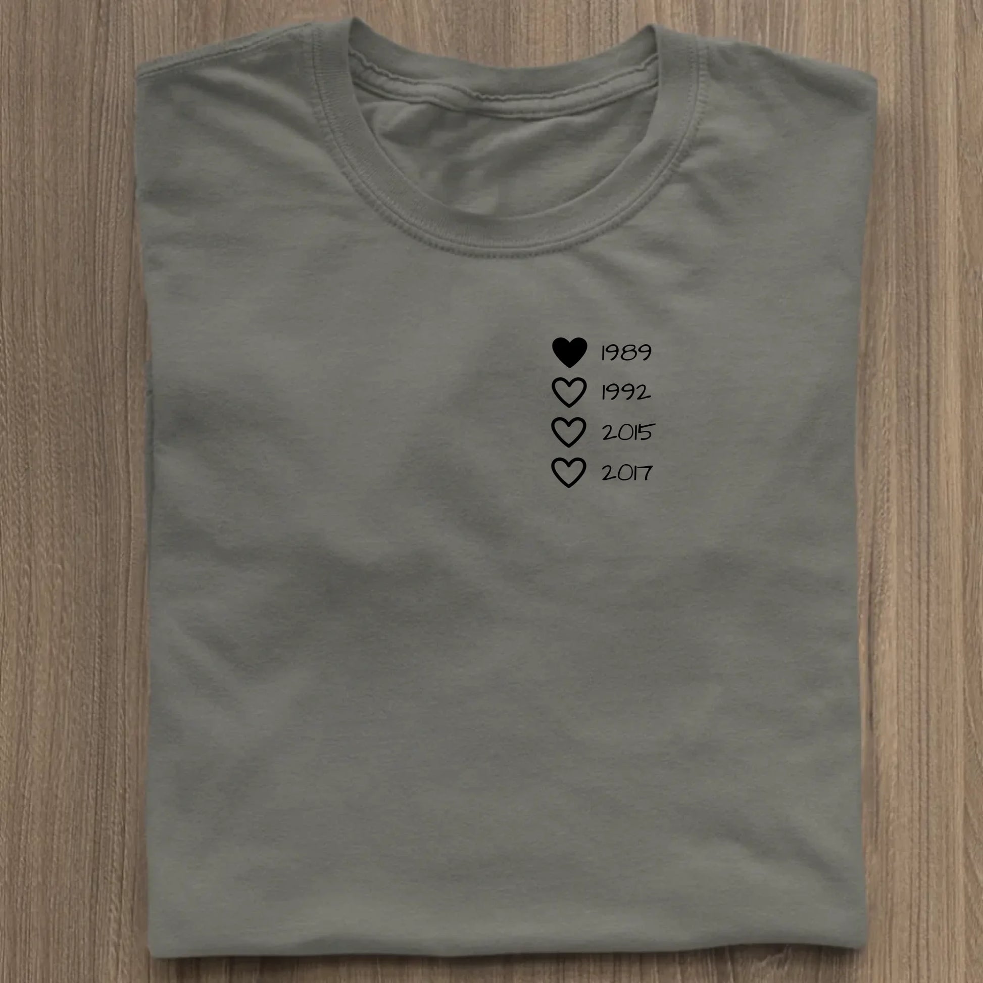 Family Hearts - Bio Damen Shirt *personalisierbar* Stella Muser Shirt ST ST Khaki