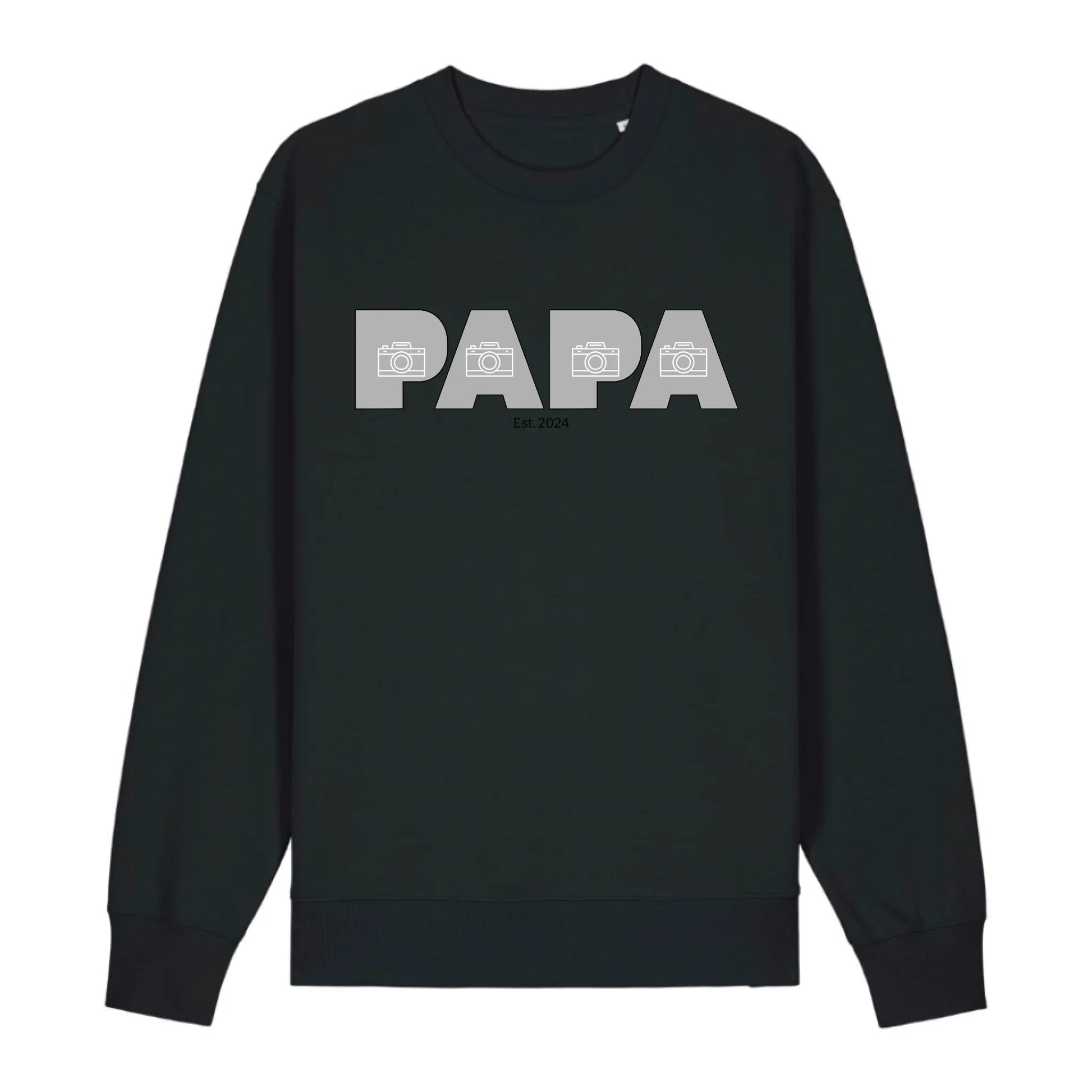 PAPA/DAD mit Fotos - Bio Unisex Sweatshirt *personalisierbar mit Fotos* Changer Sweatshirt 2.0 ST ST Black