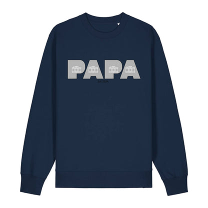 PAPA/DAD mit Fotos - Bio Unisex Sweatshirt *personalisierbar mit Fotos*