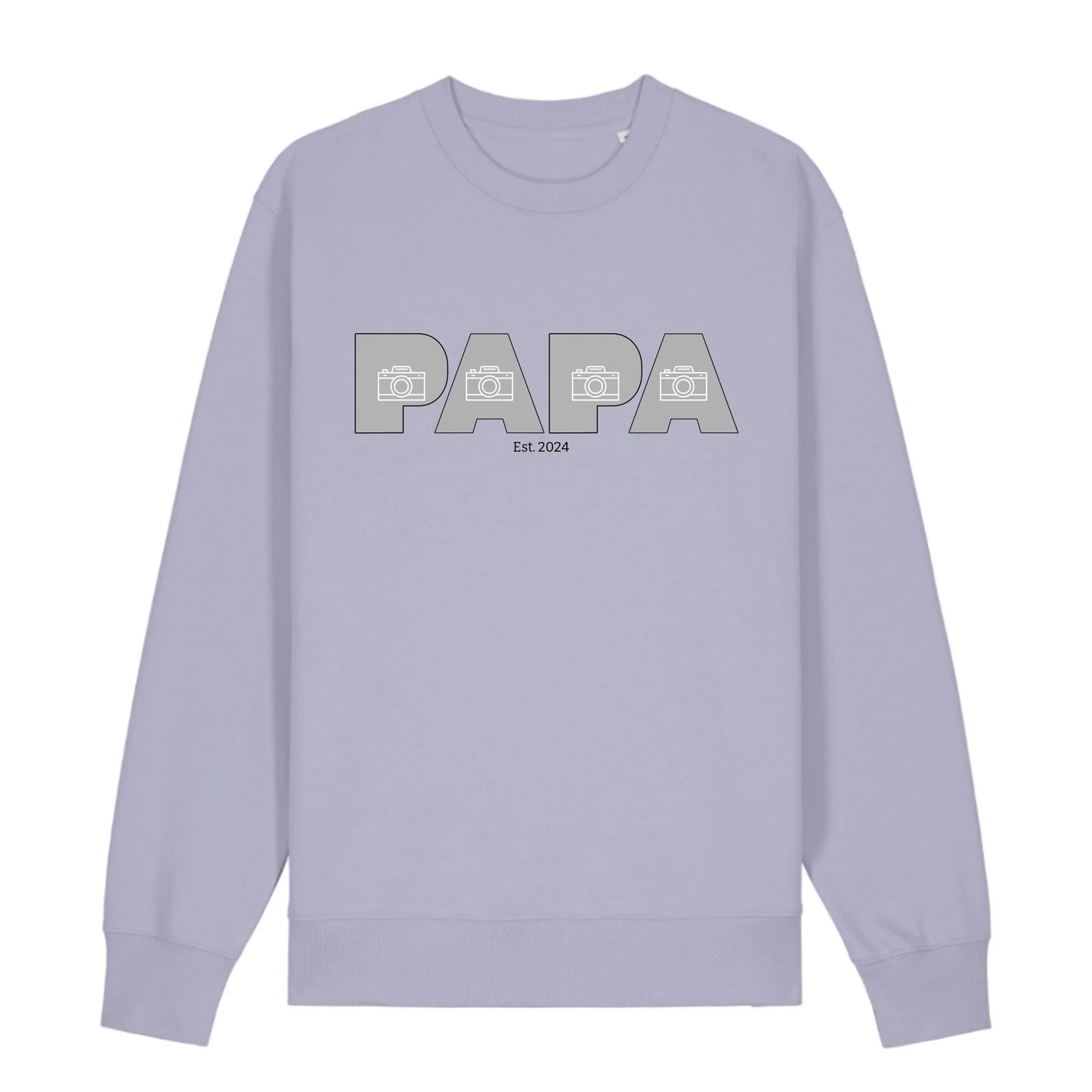 PAPA/DAD mit Fotos - Bio Unisex Sweatshirt *personalisierbar mit Fotos*