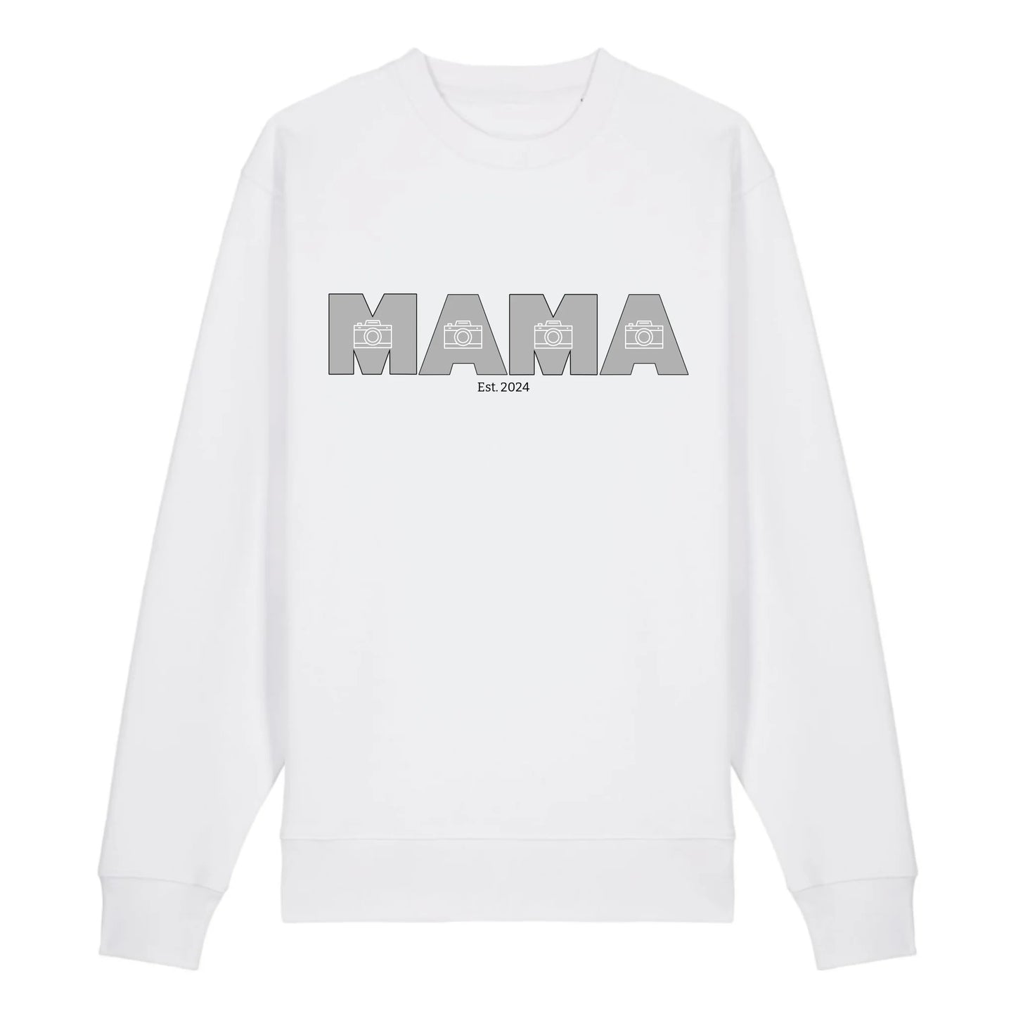 MAMA/MOM mit Fotos - Bio Unisex Sweatshirt *personalisierbar mit Fotos*