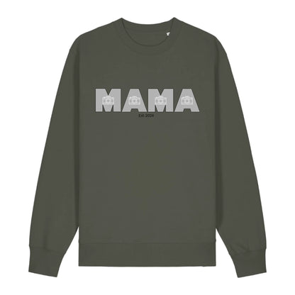MAMA/MOM mit Fotos - Bio Unisex Sweatshirt *personalisierbar mit Fotos*