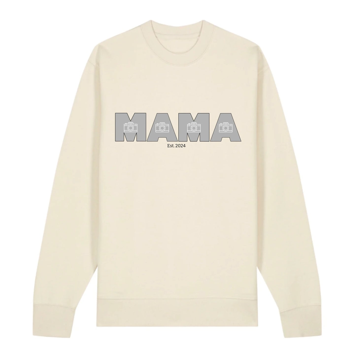MAMA/MOM mit Fotos - Bio Unisex Sweatshirt *personalisierbar mit Fotos*