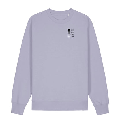 Family Hearts - Bio Unisex Sweatshirt *personalisierbar*