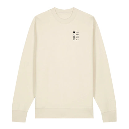 Family Hearts - Bio Unisex Sweatshirt *personalisierbar*