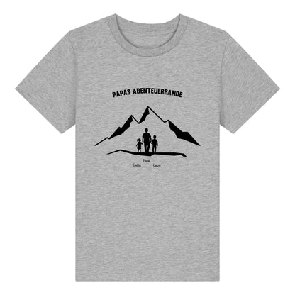 Papas Abenteuerbande - Bio Kinder Shirt *personalisierbar*