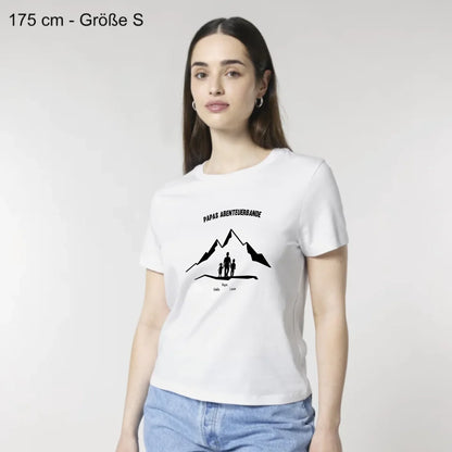 Papas Abenteuerbande - Bio Damen Shirt *personalisierbar*