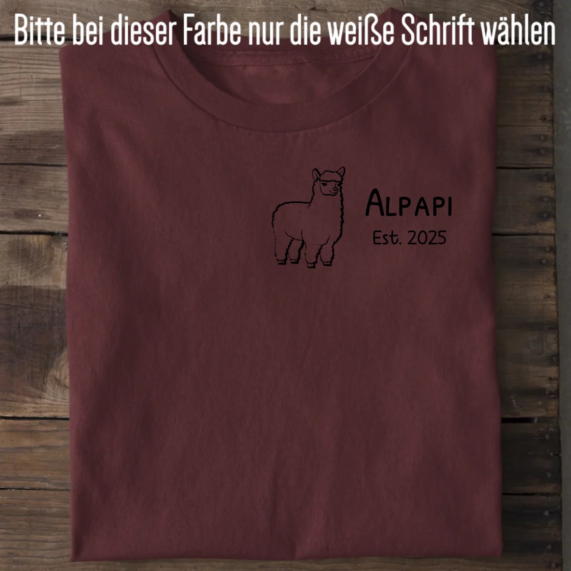Alpapi - Bio Herren Shirt *personalisierbar* Creator T-Shirt 2.0 ST ST Burgundy
