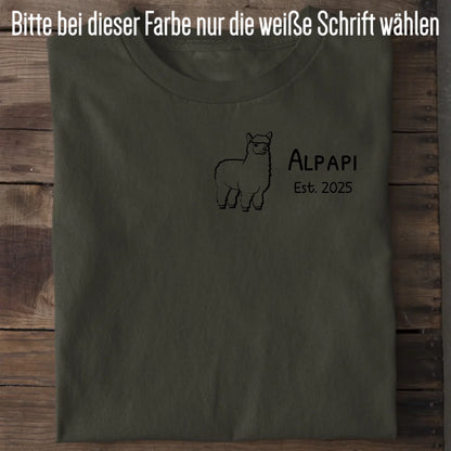 Alpapi - Bio Herren Shirt *personalisierbar* Creator T-Shirt 2.0 ST ST Khaki