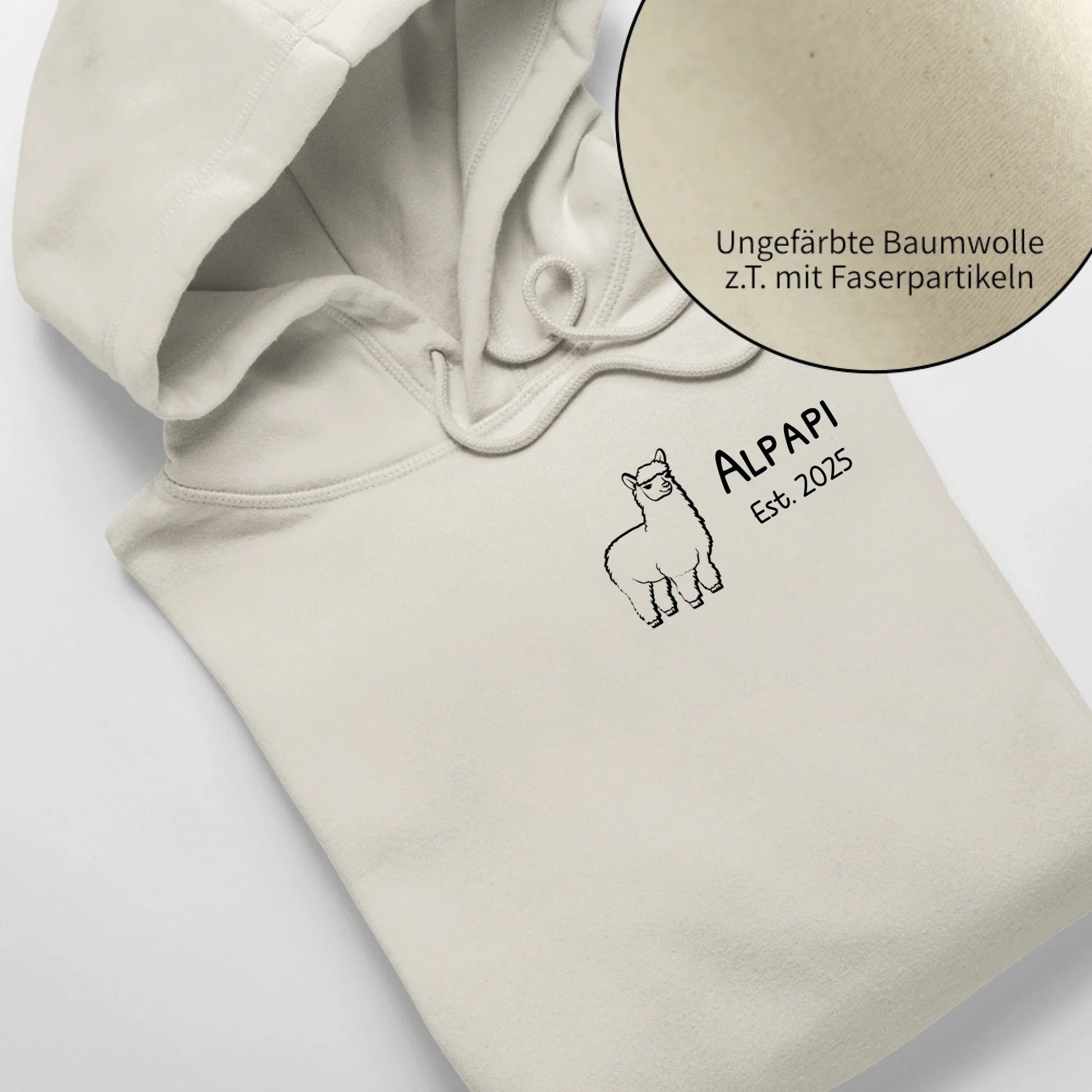 Alpapi - Bio Unisex Hoodie *personalisierbar* Cruiser Hoodie 2.0 ST ST Natural-Raw