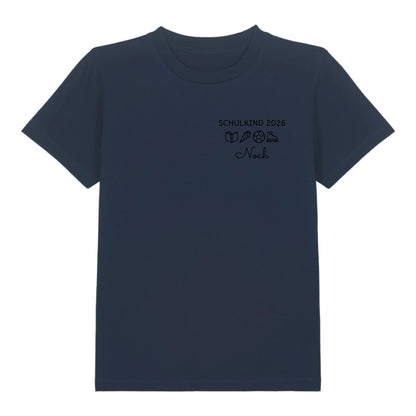 Schulkind Symbole - Bio Kinder Shirt *personalisierbar* Mini Creator Shirt 2.0 ST ST French-Navy
