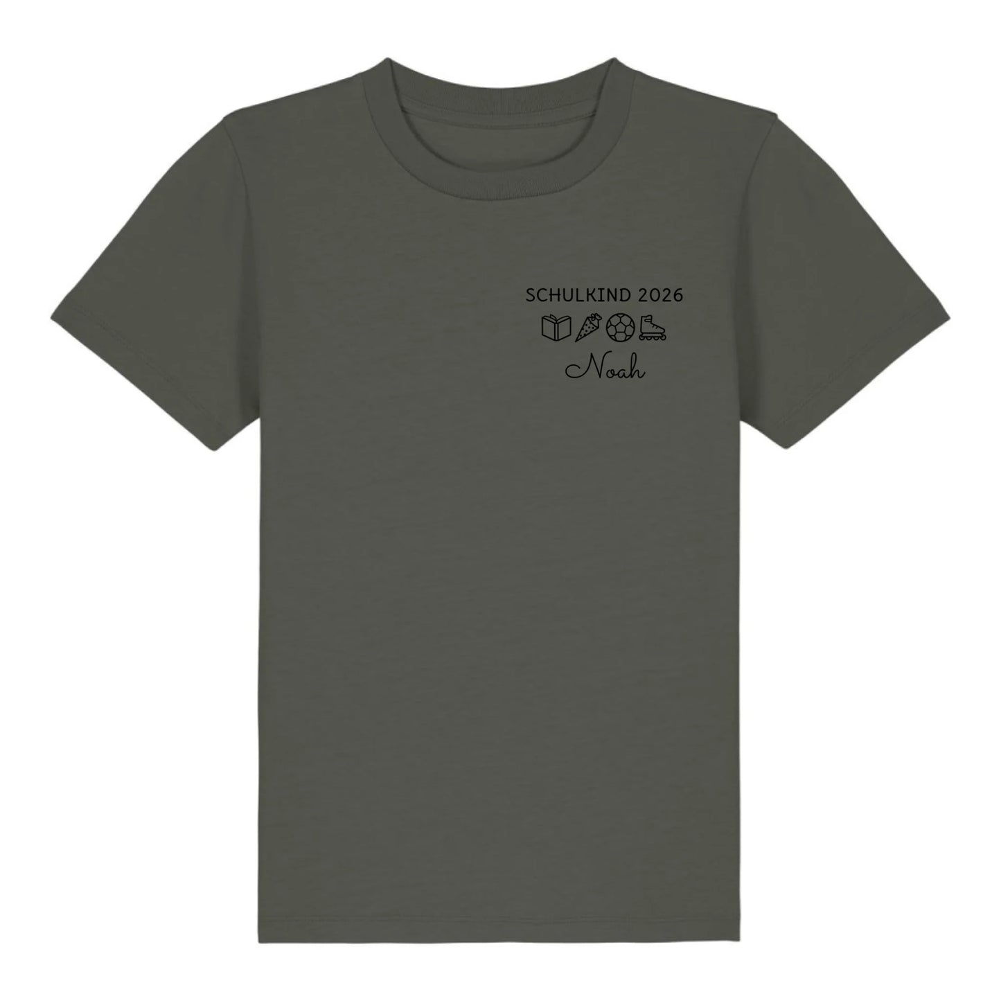 Schulkind Symbole - Bio Kinder Shirt *personalisierbar* Mini Creator Shirt 2.0 ST ST Khaki