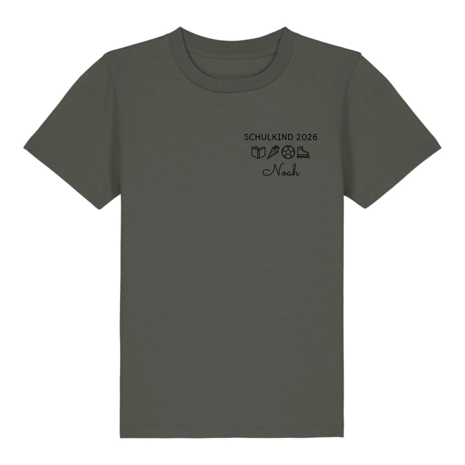 Schulkind Symbole - Bio Kinder Shirt *personalisierbar* Mini Creator Shirt 2.0 ST ST Khaki
