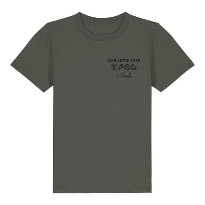 Schulkind Symbole - Bio Kinder Shirt *personalisierbar* Mini Creator Shirt 2.0 ST ST Khaki