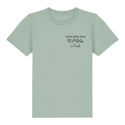 Schulkind Symbole - Bio Kinder Shirt *personalisierbar* Mini Creator Shirt 2.0 ST ST Aloe