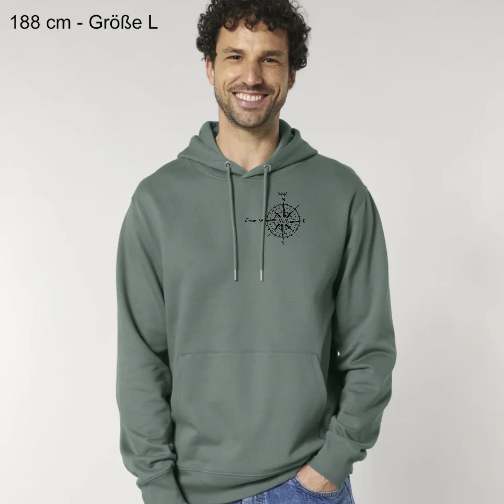 Kompass - Bio Unisex Hoodie *personalisierbar*
