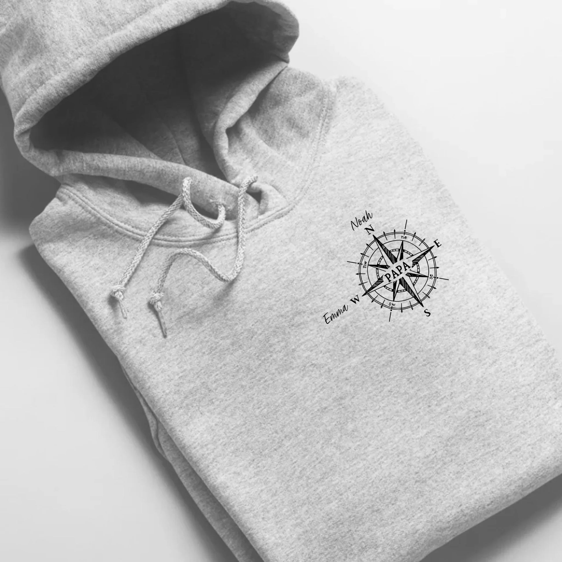 Kompass - Bio Unisex Hoodie *personalisierbar* Cruiser Hoodie 2.0 ST ST Heather-Grey