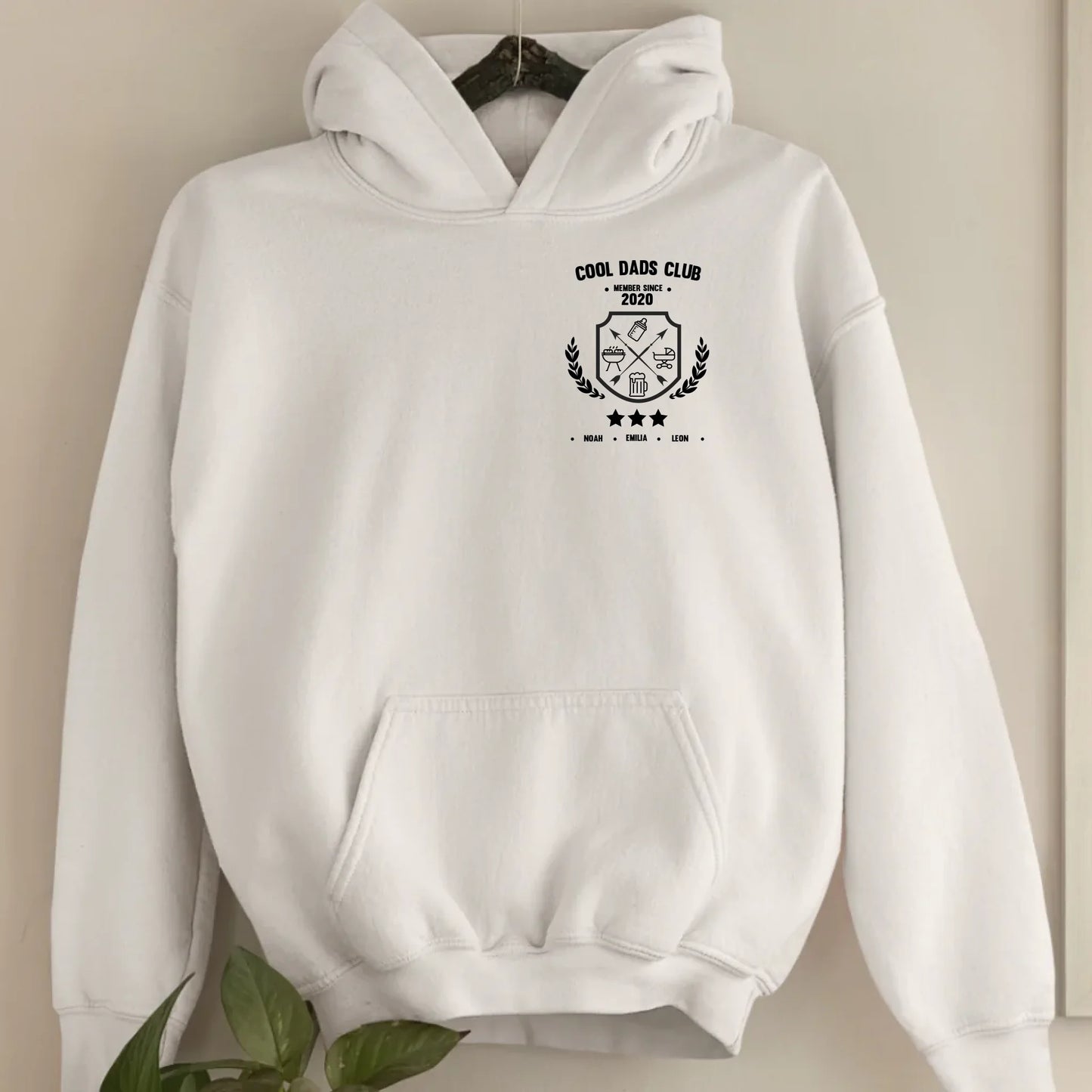 Cool Dads Club Wappen - Bio Unisex Hoodie *personalisierbar*