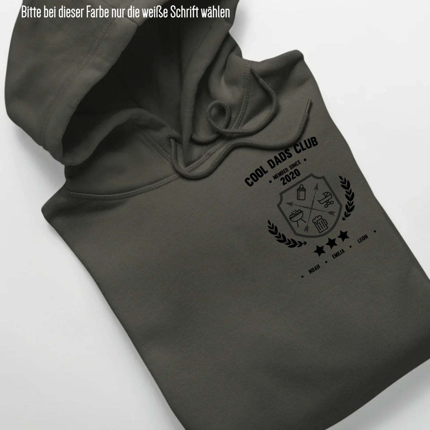 Cool Dads Club Wappen - Bio Unisex Hoodie *personalisierbar* Cruiser Hoodie 2.0 ST ST Khaki