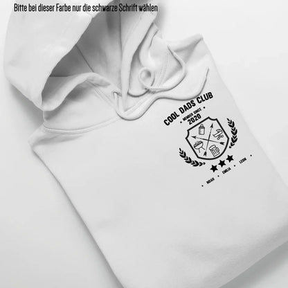 Cool Dads Club Wappen - Bio Unisex Hoodie *personalisierbar* Cruiser Hoodie 2.0 ST ST White