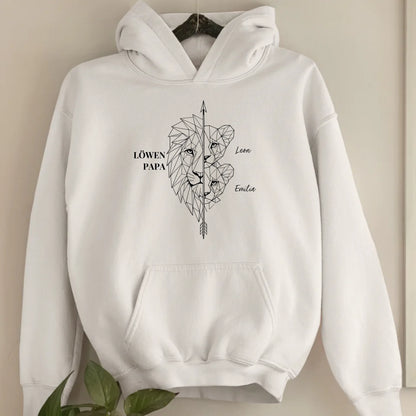 Löwen Family - Bio Unisex Hoodie *personalisierbar*