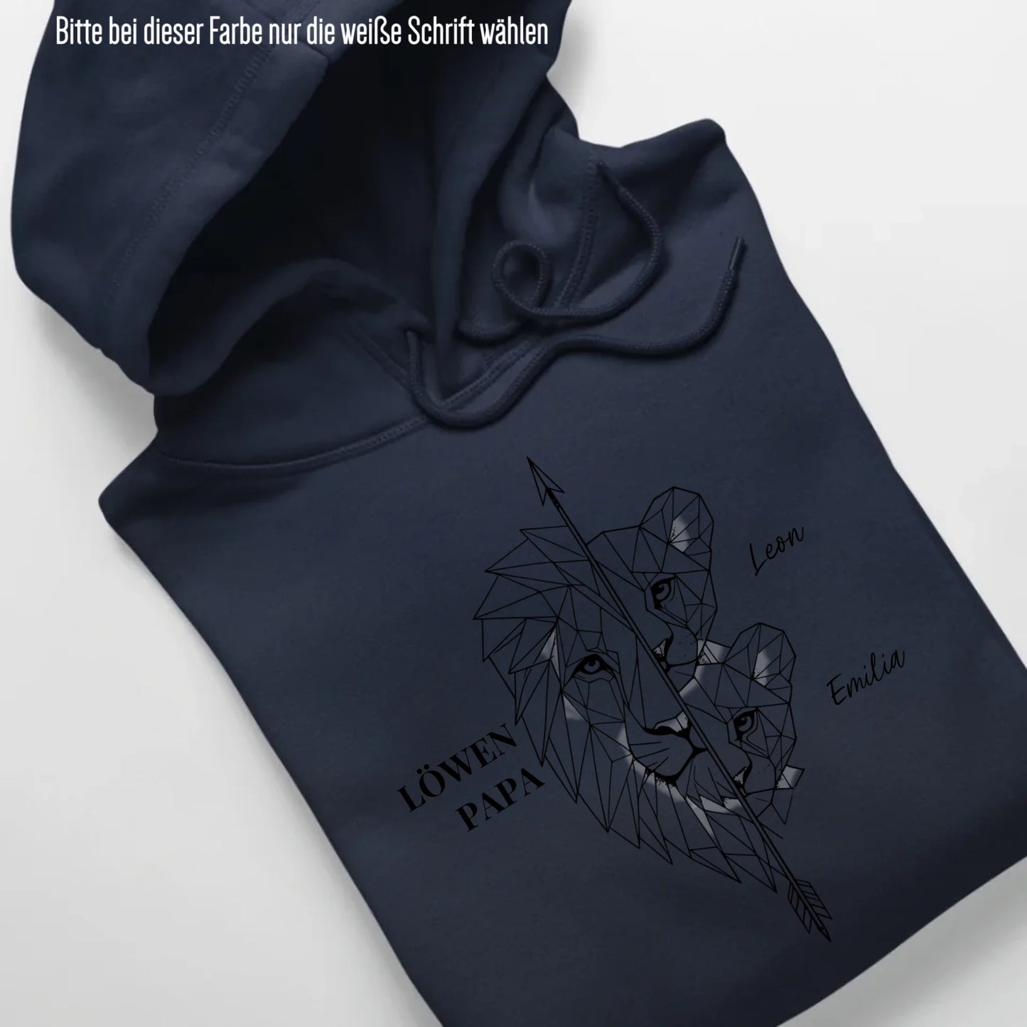Löwen Family - Bio Unisex Hoodie *personalisierbar* Cruiser Hoodie 2.0 ST ST French-Navy