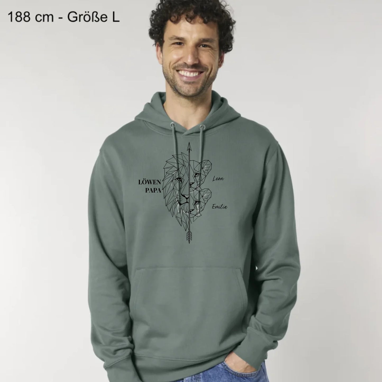 Löwen Family - Bio Unisex Hoodie *personalisierbar*