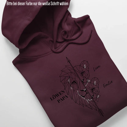 Löwen Family - Bio Unisex Hoodie *personalisierbar* Cruiser Hoodie 2.0 ST ST Burgundy