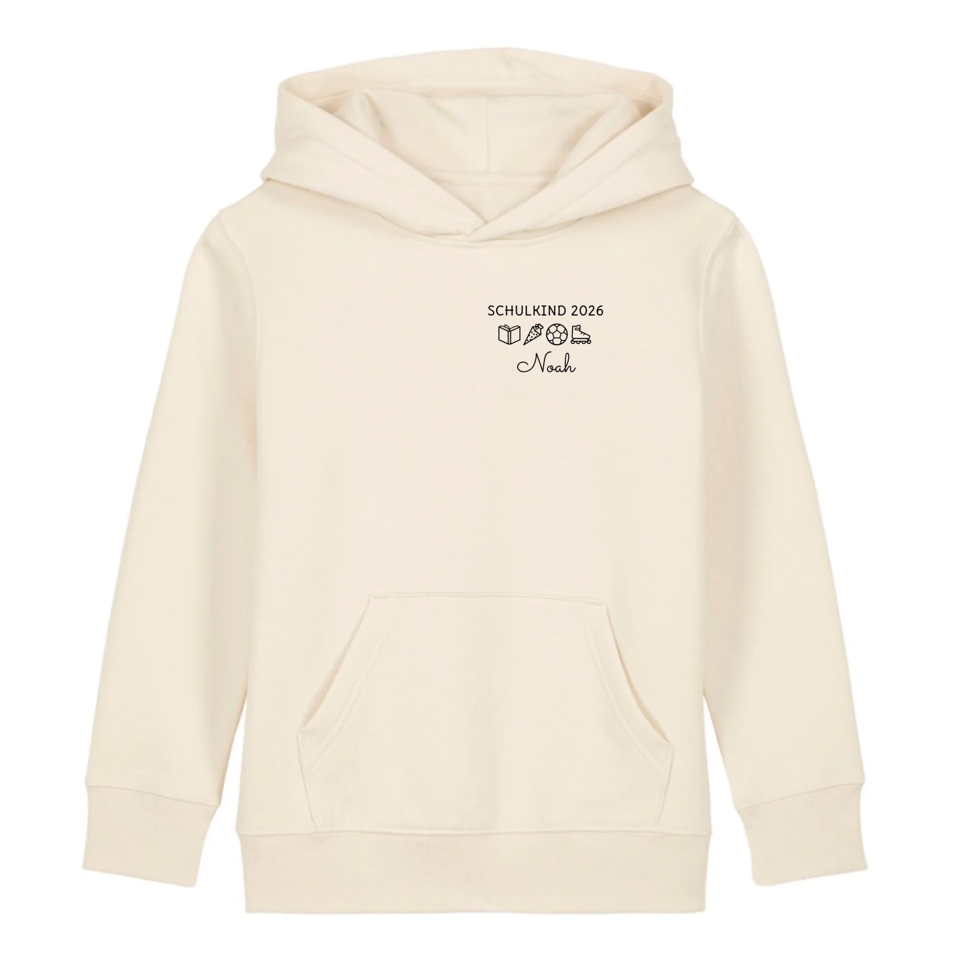 Schulkind Symbole - Bio Kinder Hoodie *personalisierbar* Mini Cruiser Hoodie 2.0 ST ST Natural-Raw