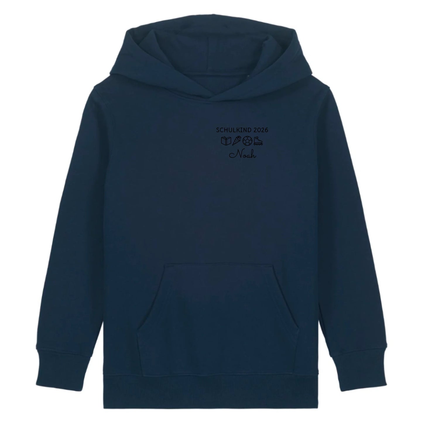Schulkind Symbole - Bio Kinder Hoodie *personalisierbar* Mini Cruiser Hoodie 2.0 ST ST French-Navy
