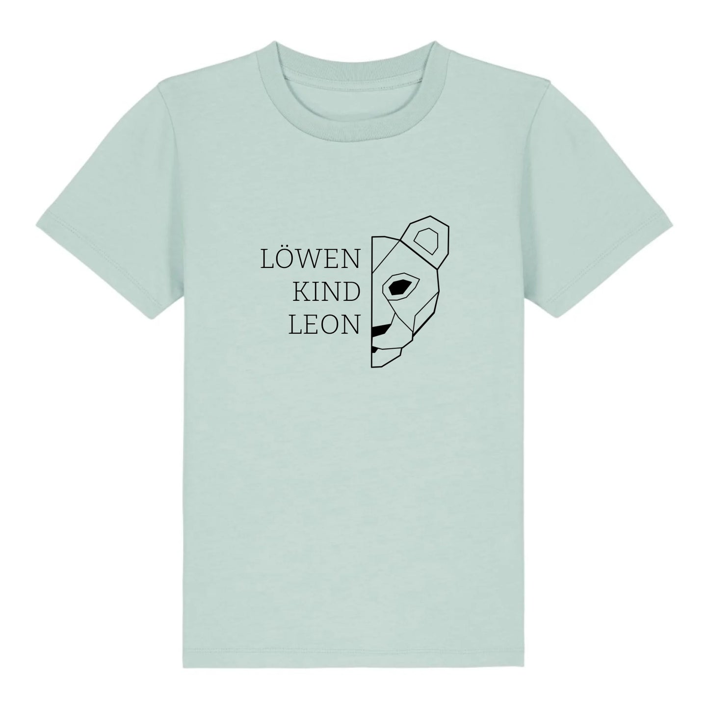 Löwen Kind - Bio Kinder Shirt *personalisierbar (mit Namen)* Mini Creator Shirt 2.0 ST ST Caribbean-Blue