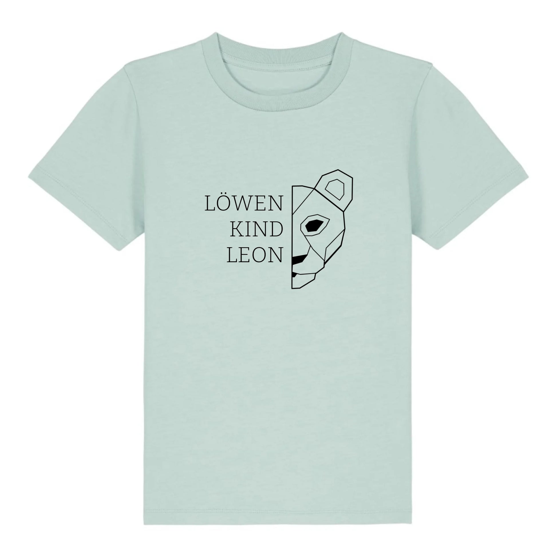 Löwen Kind - Bio Kinder Shirt *personalisierbar (mit Namen)* Mini Creator Shirt 2.0 ST ST Caribbean-Blue