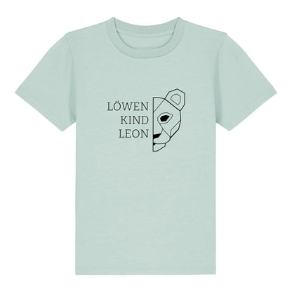 Löwen Kind - Bio Kinder Shirt *personalisierbar (mit Namen)* Mini Creator Shirt 2.0 ST ST Caribbean-Blue