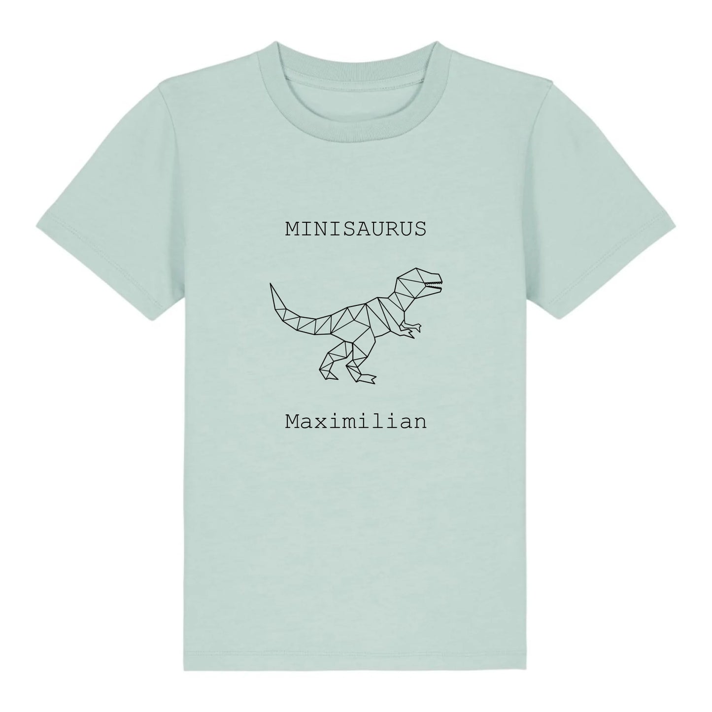 Minisaurus - Bio Kinder Shirt *personalisierbar (mit Namen)* Mini Creator Shirt 2.0 ST ST Caribbean-Blue
