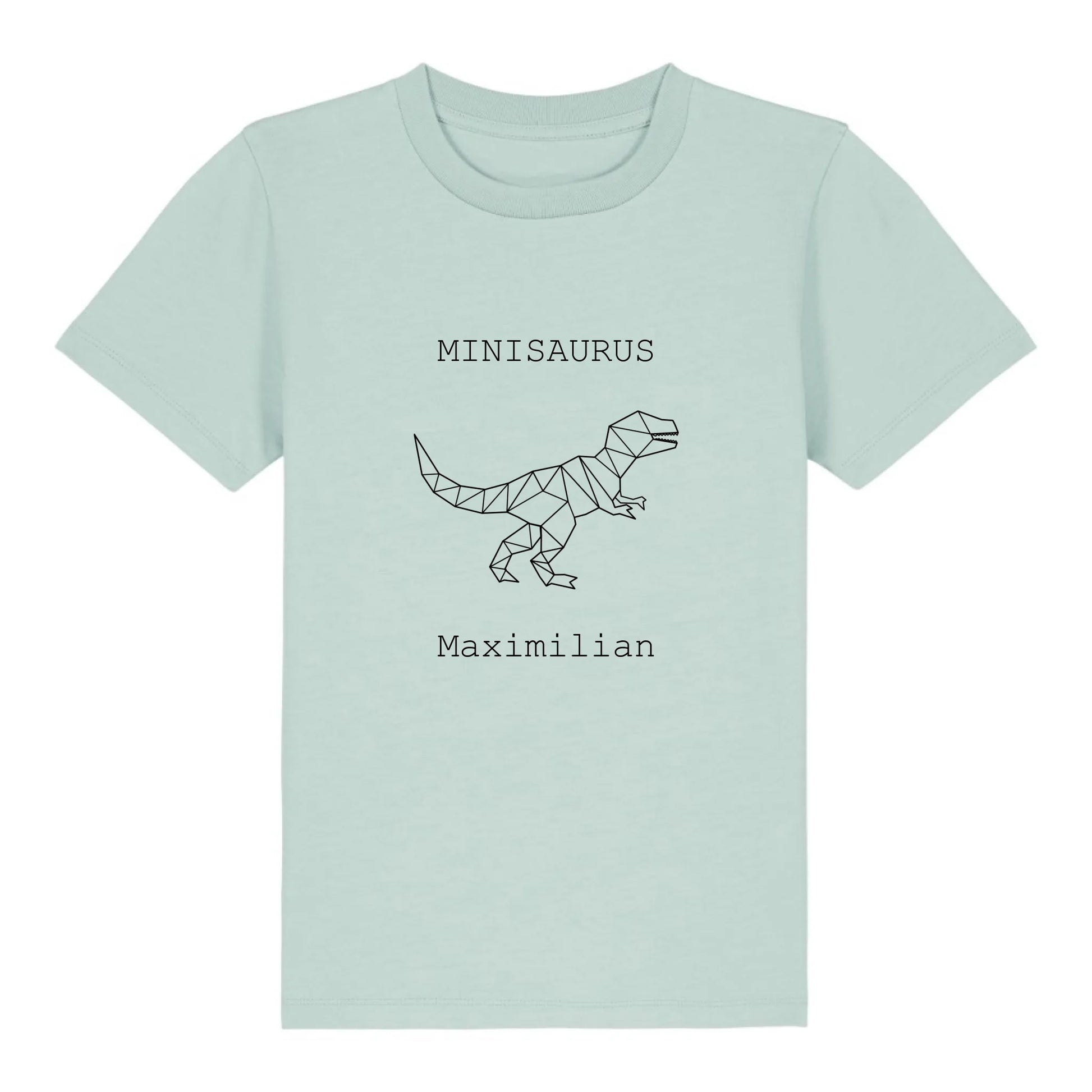 Minisaurus - Bio Kinder Shirt *personalisierbar (mit Namen)* Mini Creator Shirt 2.0 ST ST Caribbean-Blue
