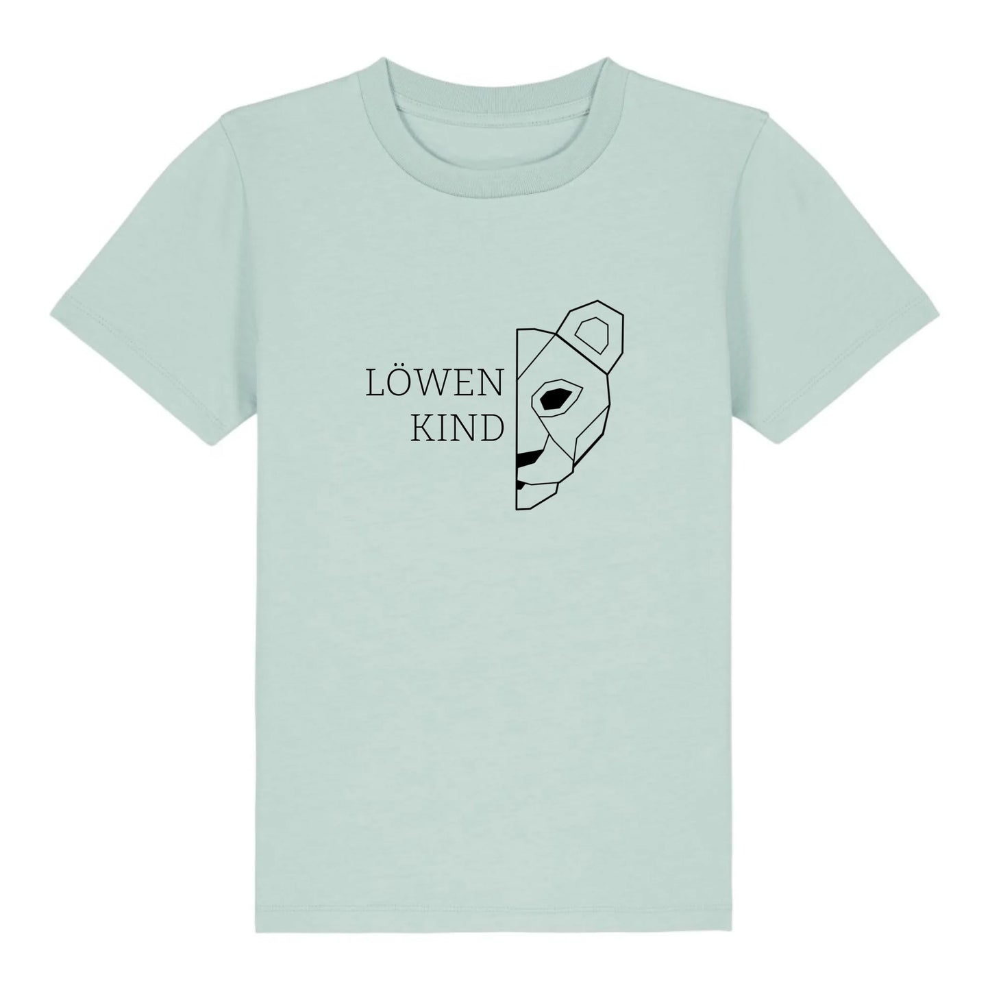 Löwen Kind - Bio Kinder Shirt *personalisierbar (ohne Namen)* Mini Creator Shirt 2.0 ST ST Caribbean-Blue