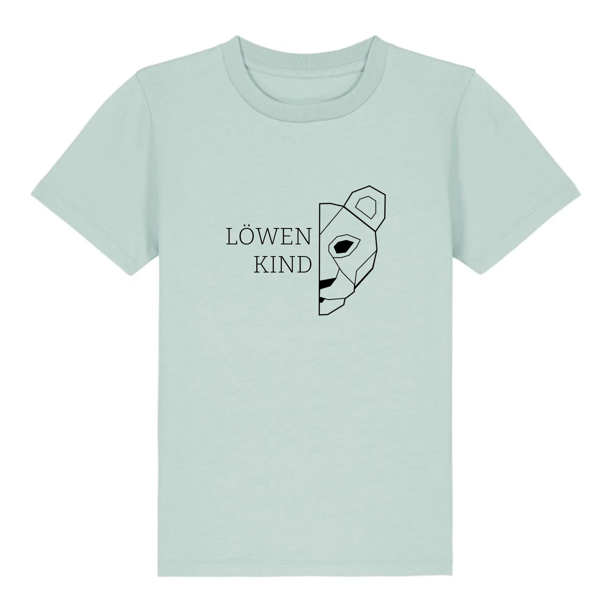 Löwen Kind - Bio Kinder Shirt *personalisierbar (ohne Namen)* Mini Creator Shirt 2.0 ST ST Caribbean-Blue