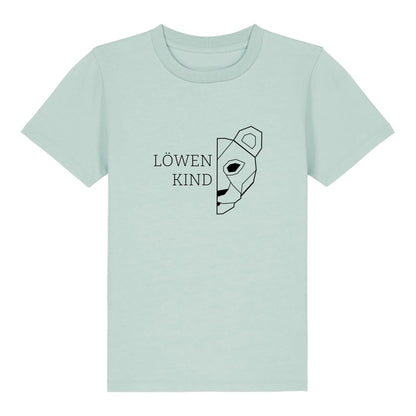 Löwen Kind - Bio Kinder Shirt *personalisierbar (ohne Namen)* Mini Creator Shirt 2.0 ST ST Caribbean-Blue