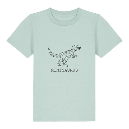 Minisaurus - Bio Kinder Shirt *personalisierbar (ohne Namen)* Mini Creator Shirt 2.0 ST ST Caribbean-Blue