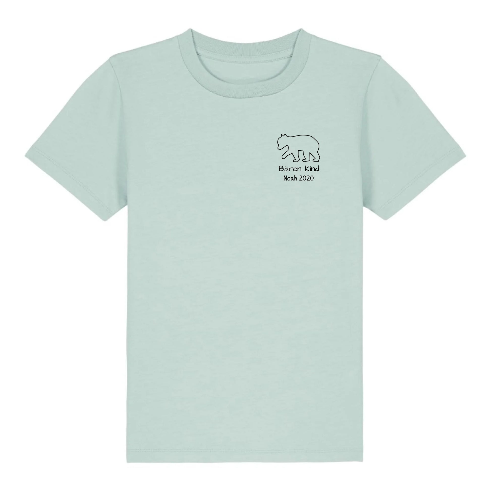 Bären Kind klein - Bio Kinder Shirt *personalisierbar* Mini Creator Shirt 2.0 ST ST Caribbean-Blue